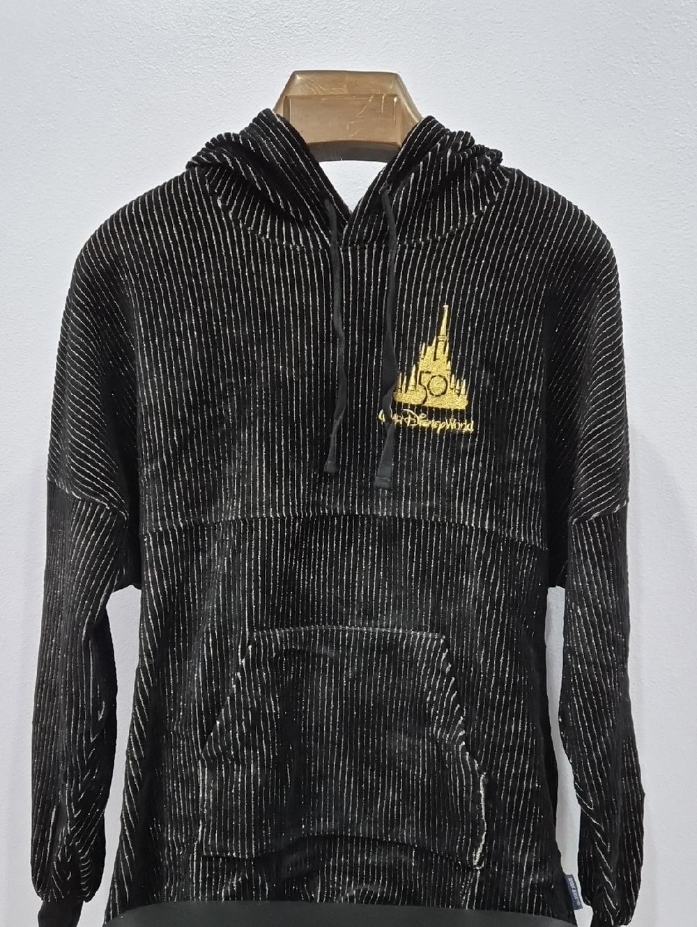 Disney World Black Velvet with Gold Hoodie Spirit Jersey